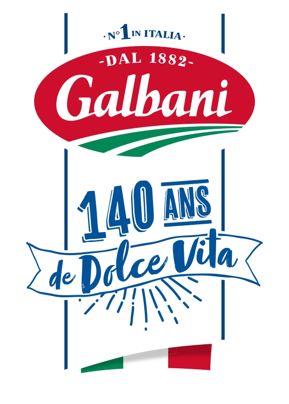 logo thème « 140 ans de Dolce Vita » Galbani 