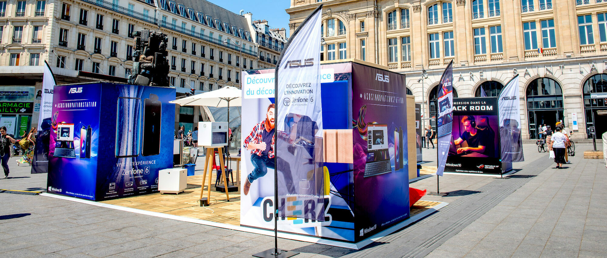 Découvrez l'événement anniversaire déployé par notre agence de marketing opérationnel pour la marque high-tech ASUS en plein coeur de Paris.