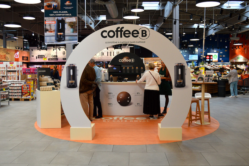 Dispositif impactant en point de vente 