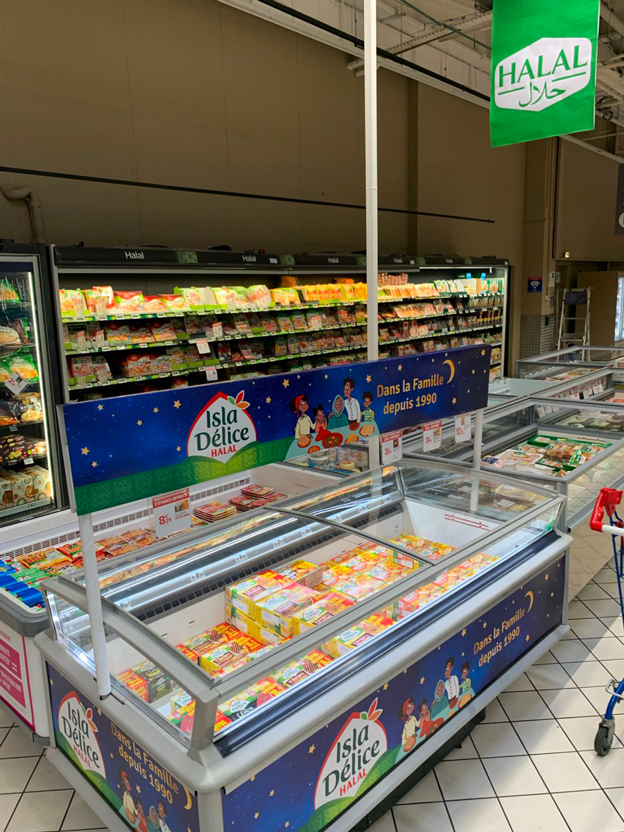 Merchandising ponctuel pour Isla Délice par STRADA Marketing
