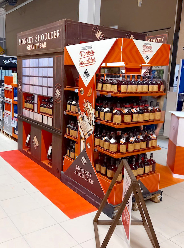 Animation promotionnelle Monkey Shoulder en GSA