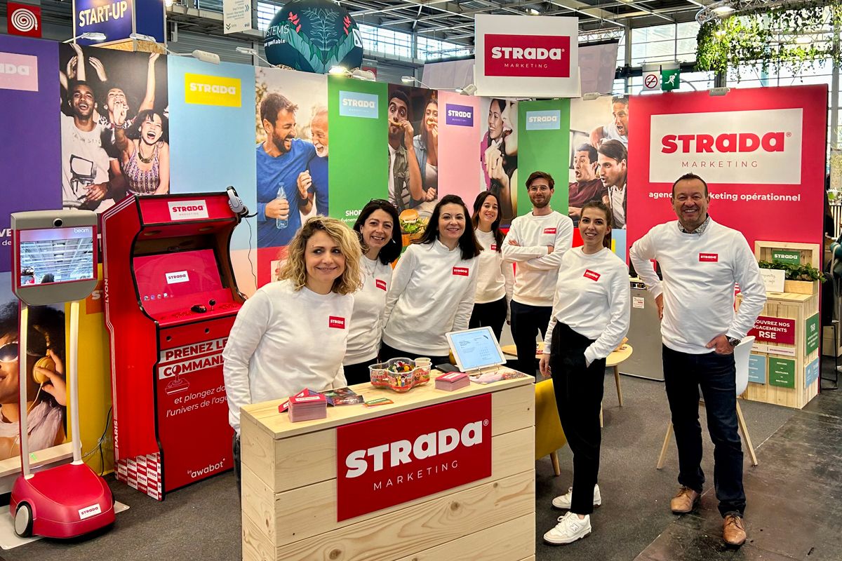 Stand de STRADA Marketing au salon SHOP! 2023
