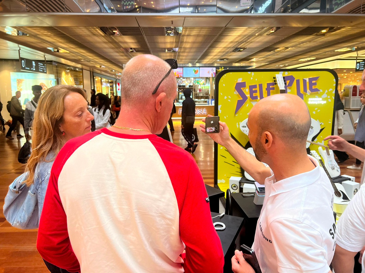 Activation de marque centre commercial Samsung