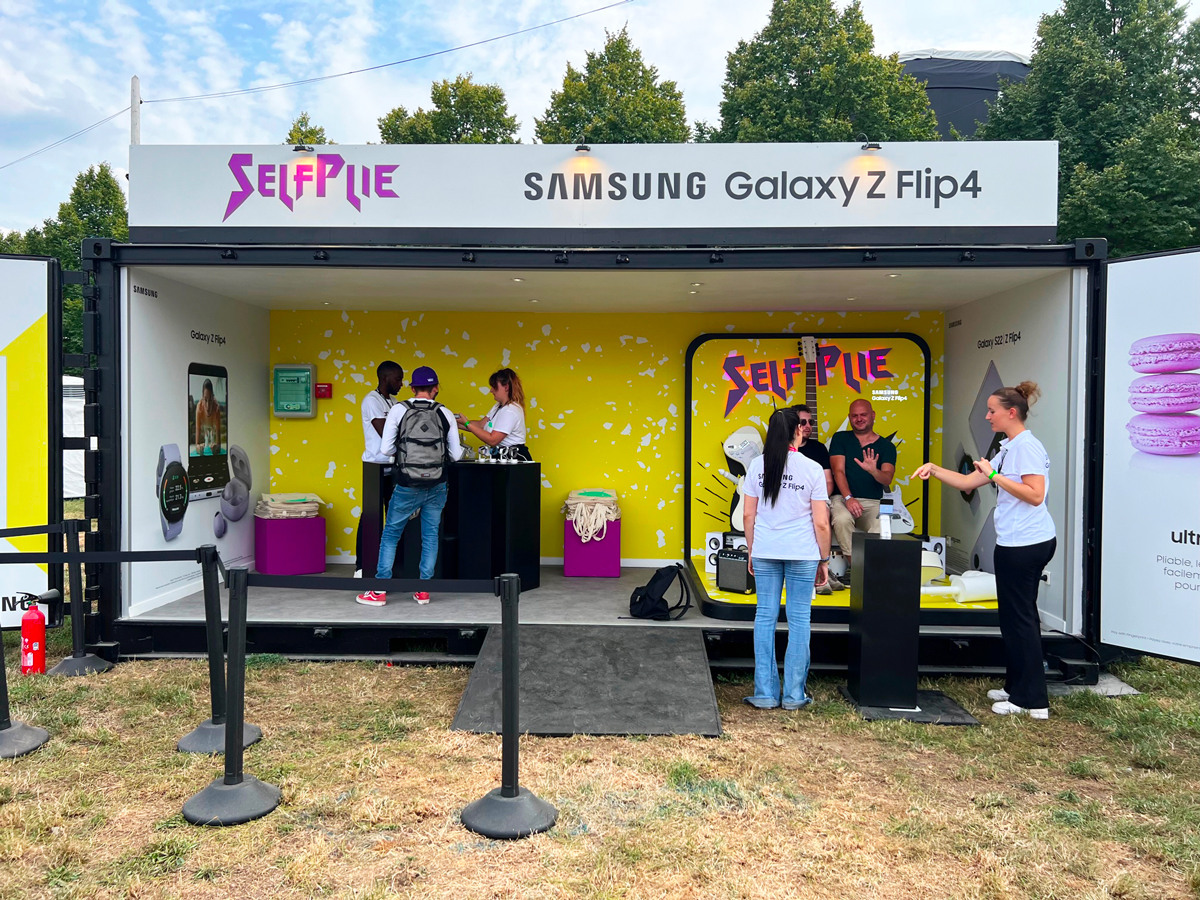 Dispositif en festival Samsung