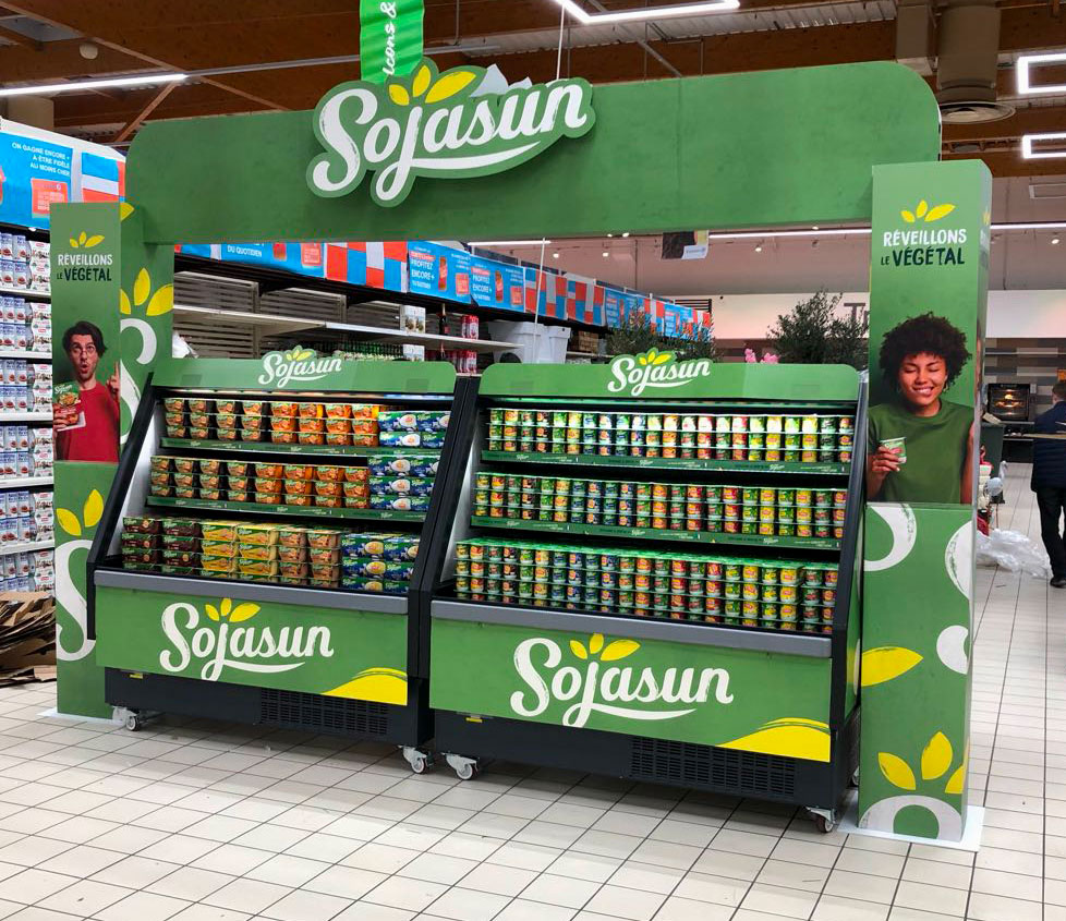 animation commerciale innovante en grande surface pour sojasun