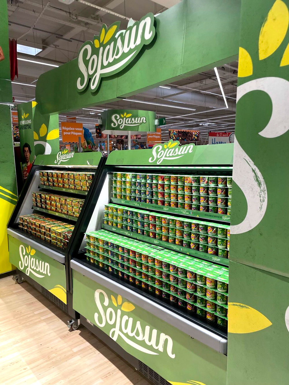 théatralisation du point de vente sojasun