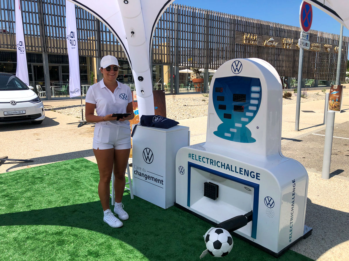 Animation en aire d'autoroute Volkswagen