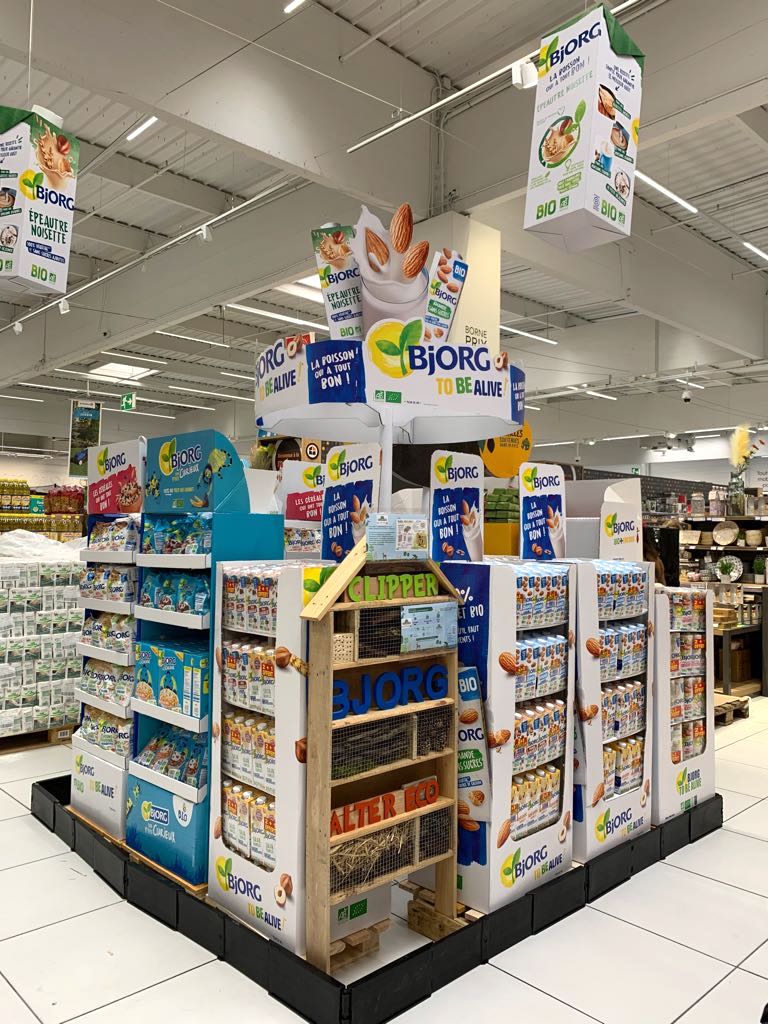 actions merchandising point de vente Bjorg & Cie