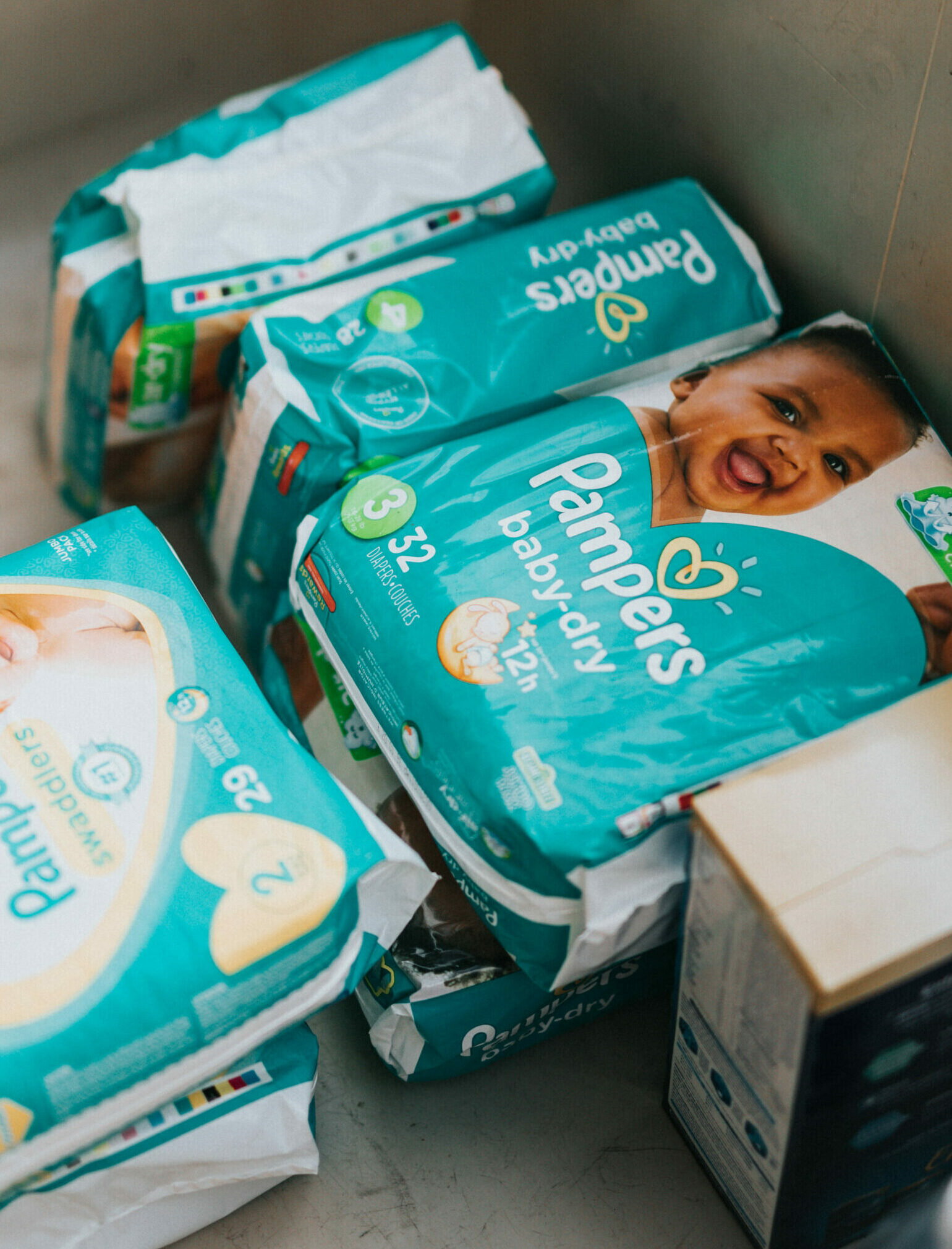 Distribution de produits d'hygiène 