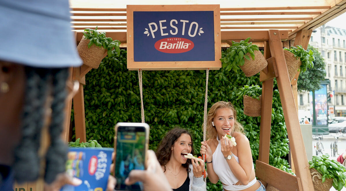 Événementiel de marque Barilla Pesto