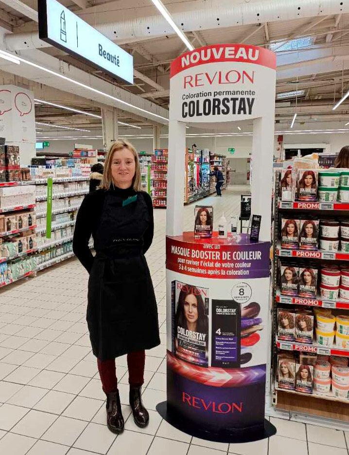 animation commerciale en magasin Revlon