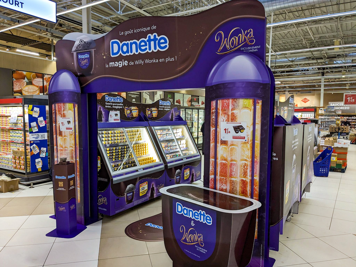 théâtralisation magasin danette wonka