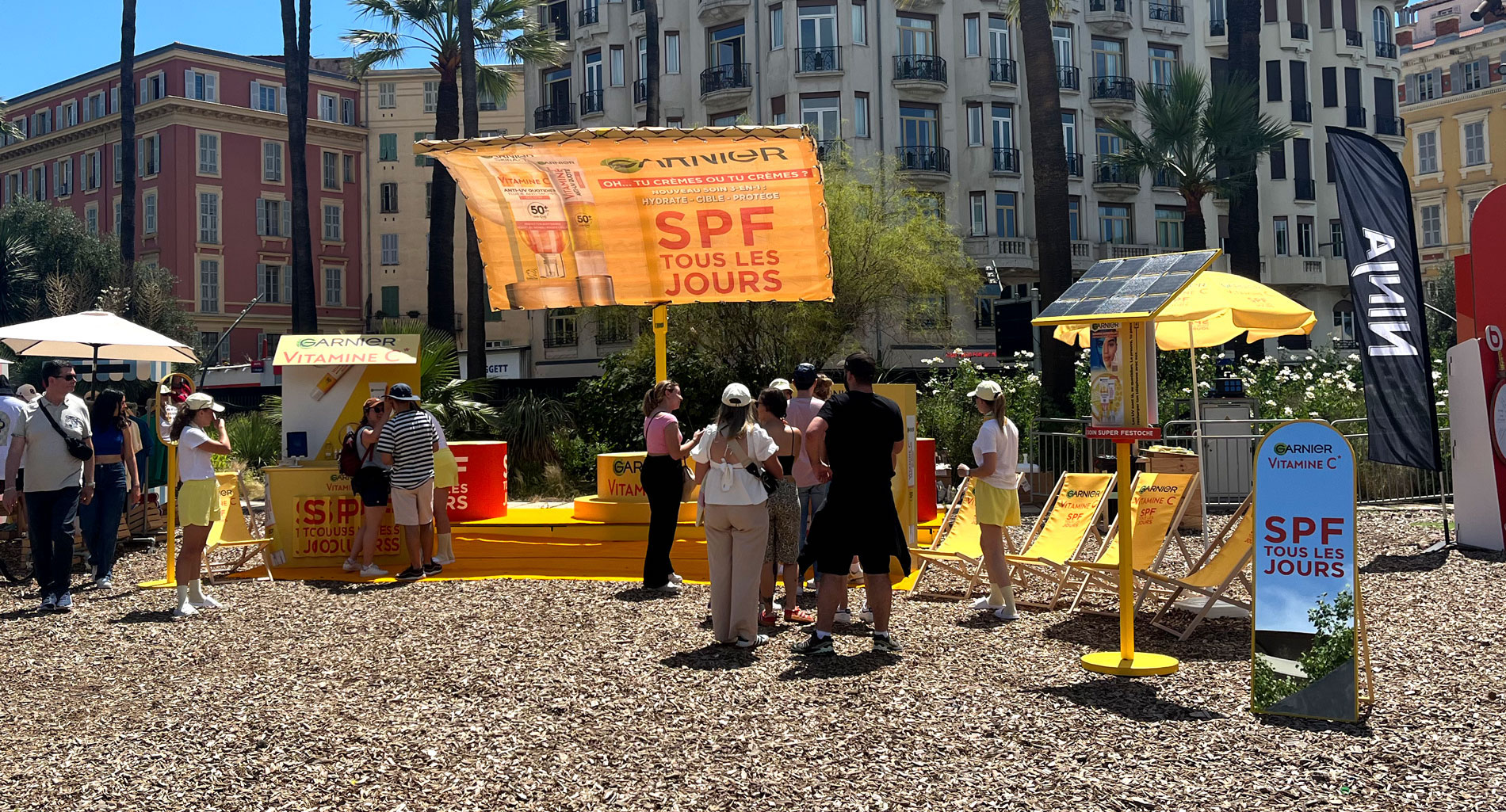 dispositif événementiel Garnier au pétanque explorer 2024