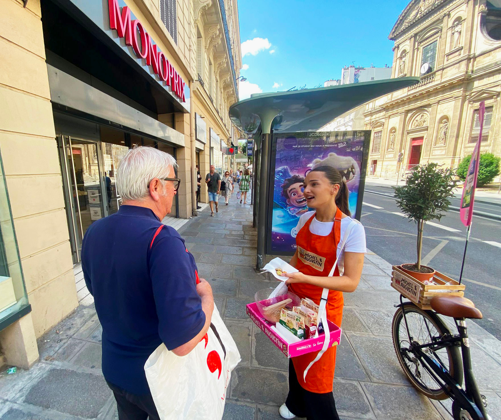 distribution de produits en street marketing
