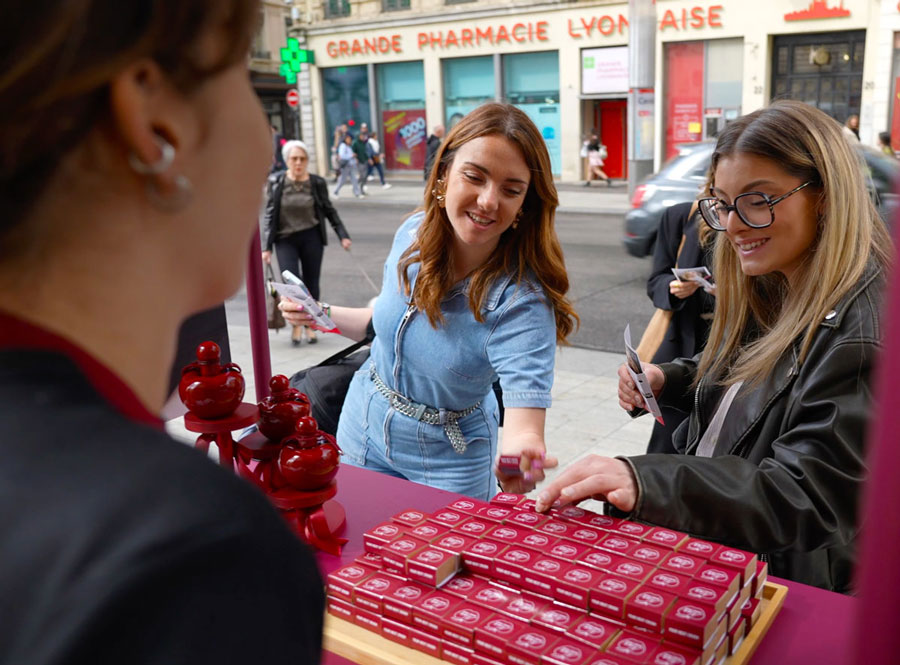 opération street marketing avec expérience sensorielle