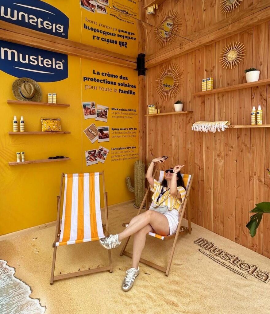 activation de marque beauté en festival
