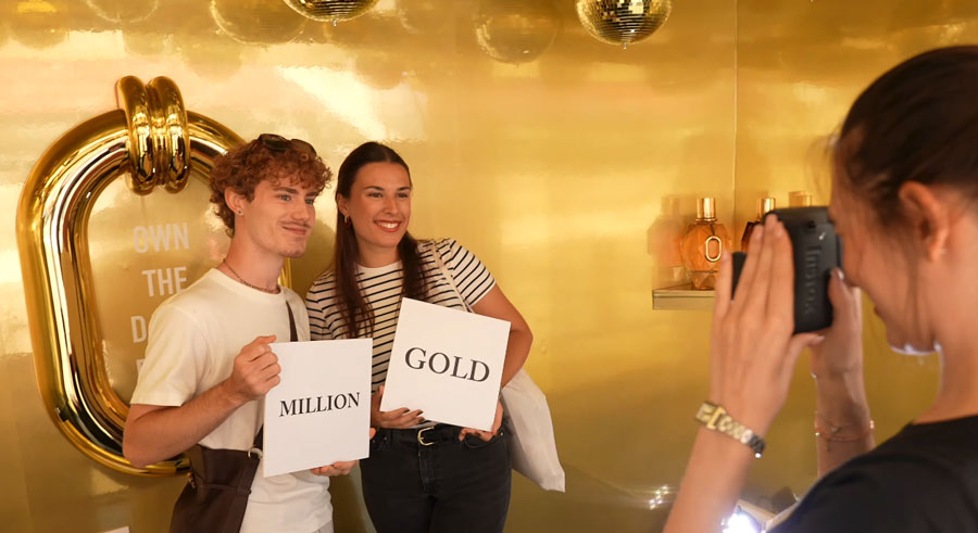 photocall événément de marque Rabanne