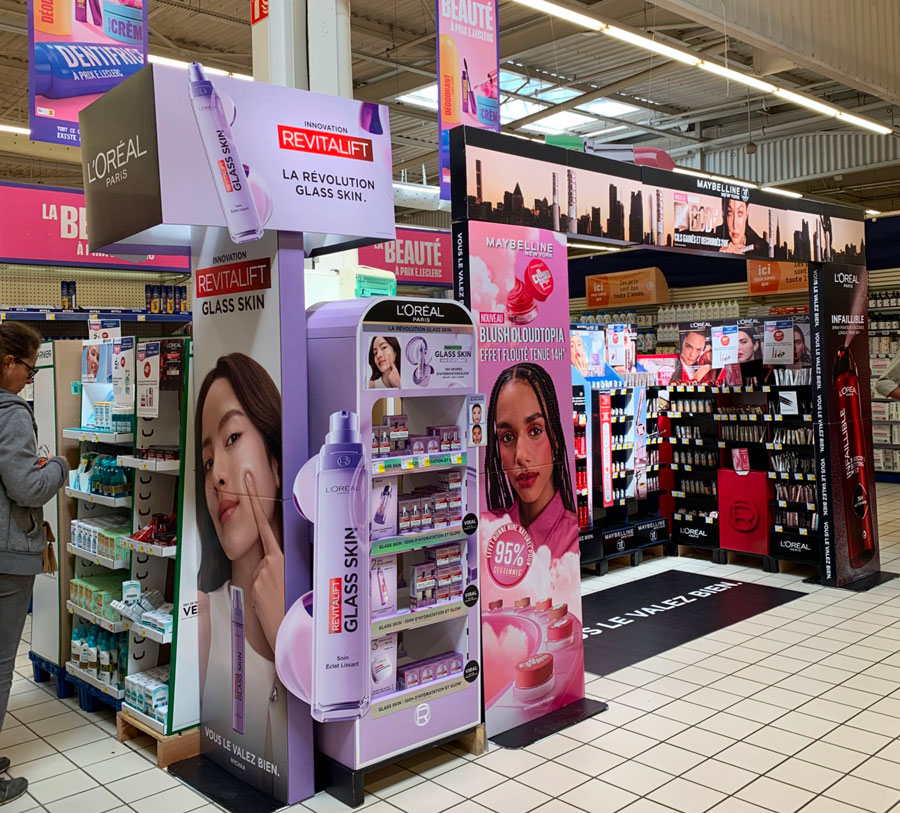 animation commerciale L'Oréal en GMS