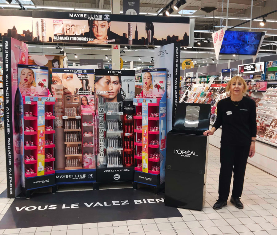 animation commerciale Maybeline en GMS