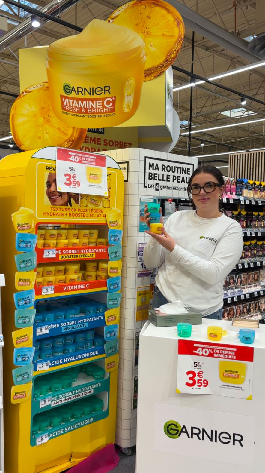 animation commerciale Garnier en GMS